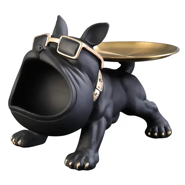 30cm Home Decor Bulldog Figurine Dog Statue Storage Box Animal Ornament Resin Craft Art Sculpture Figurine Home Puppy Sculpture - Image 6