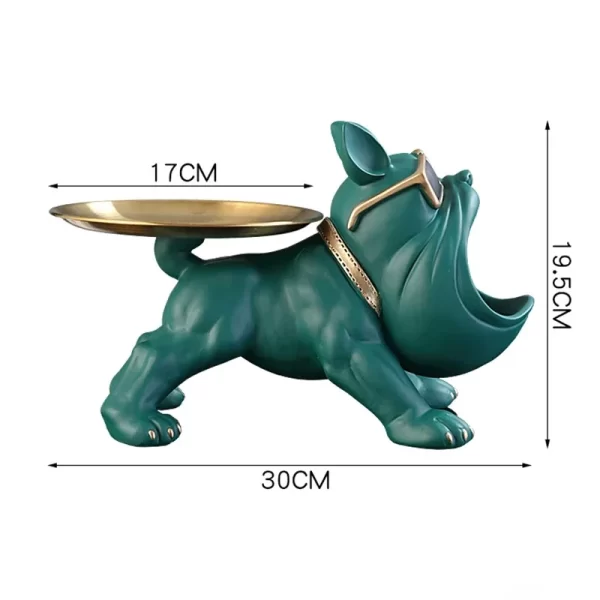30cm Home Decor Bulldog Figurine Dog Statue Storage Box Animal Ornament Resin Craft Art Sculpture Figurine Home Puppy Sculpture - Image 4