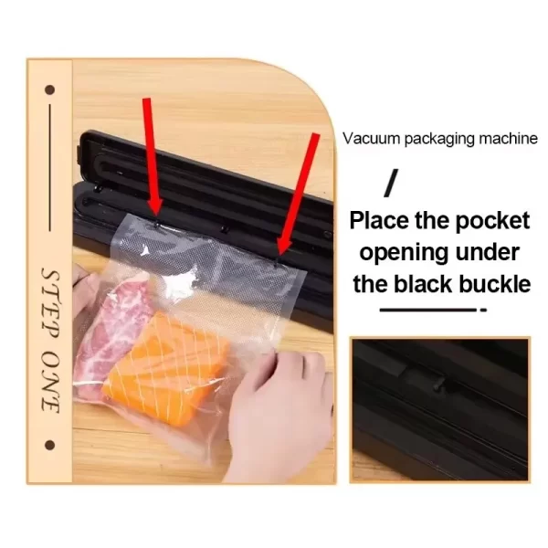 Kitchen Home Vacuum Sealer Food Preservation Plastic Bags Sealer Packaging Machine Automatic Sealing Machine Kitchen Gadgets - Image 4