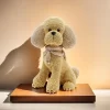 Charming Teddy Dog Bow Tie with Beads - Resin Crafts, Perfect Gift for Dog Lovers, Multipurpose Decoration for Christmas/Easter.