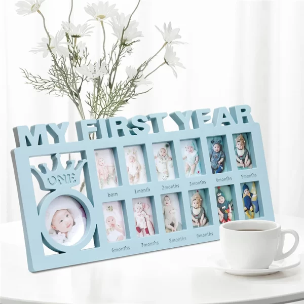 The First Year Baby Keepsake Frame 0-12 Months Pictures Photo Frame Souvenirs Kids Growing Memory Gift Children Gift - Image 5