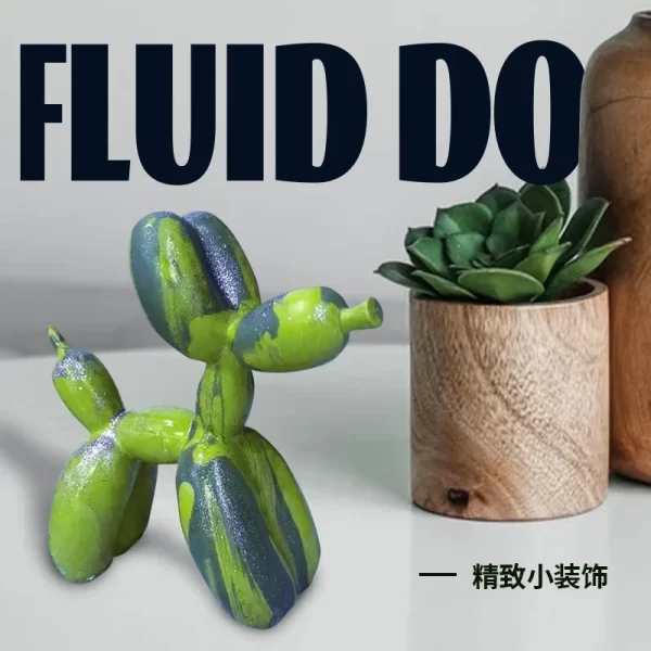 DIY Painting Fluid Balloon Dog Statue Hand-painted White Embryo Graffiti Painting Balloon Dog Children's Toys Trendy Art Crafts - Image 4