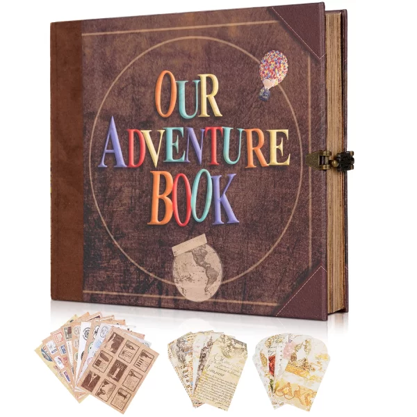 146 Page Our Adventure Book DIY Handmade Photo Album Scrapbook Retro Kraft Album Anniversary Wedding Memory Mother's Day Gift - Image 6