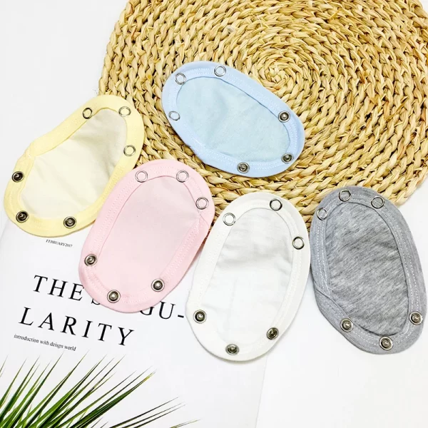 2PCS Baby Romper Partner Utility Bodysuit Diaper Jumpsuit Extend Film 4 Colors - Image 2