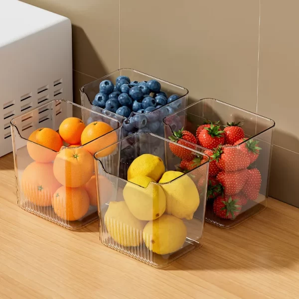 1PCS Refrigerator Side Door Storage Box Food Vegetable Fruit Eggs Fresh Organizer Household Kitchen Fridge Containers Boxes - Image 4