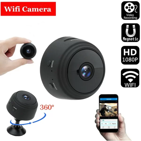 HD 1080P Mini Camera WiFi Camcorder Video Audio Recorder DVR Remote Control Night Vision Motion Sensor Action Cam Baby Monitor