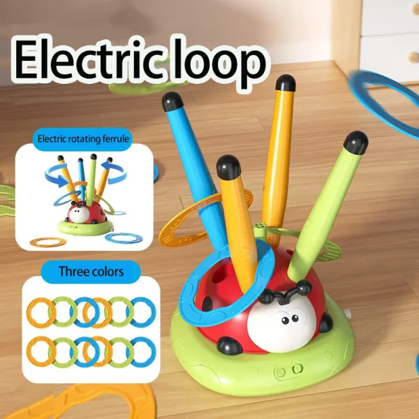 3 in 1 Ladybug Sport Entertainment Game Toy Multifunction Rope Skipping Machine Ferrule Jump Rocket Launcher Outdoor Educational - Image 5