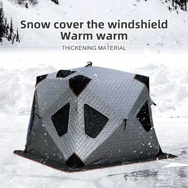 YOUSKY Camping Outdoor Fishing Cube Winter Cotton Tent Sauna Keep WarmIce Fishing Tent Customizable Chimney Customized Size