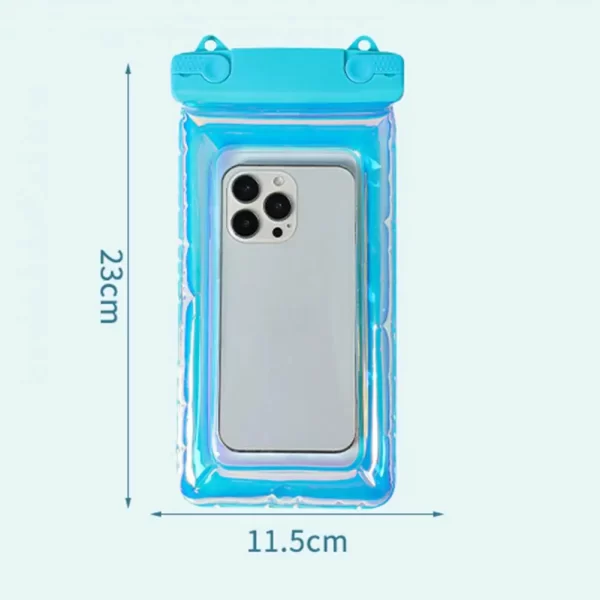 Full View Waterproof Phone Pouch Lanyard Touchscreen PVC Universal Beach Kayaking Swimming Underwater Dry Bag Swimming Pouch - Image 6