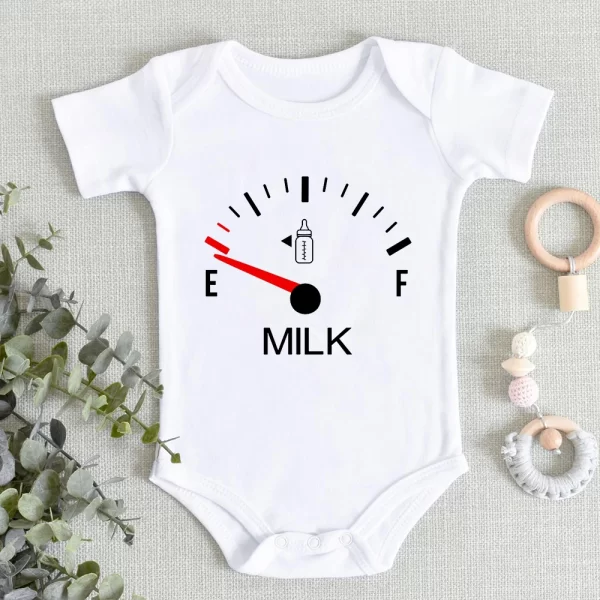 Hot White Cotton Baby Onesie Minimalist Print Top Sell Creativity Milk High Quality Summer New Clothes 0-24 Newborn Romper