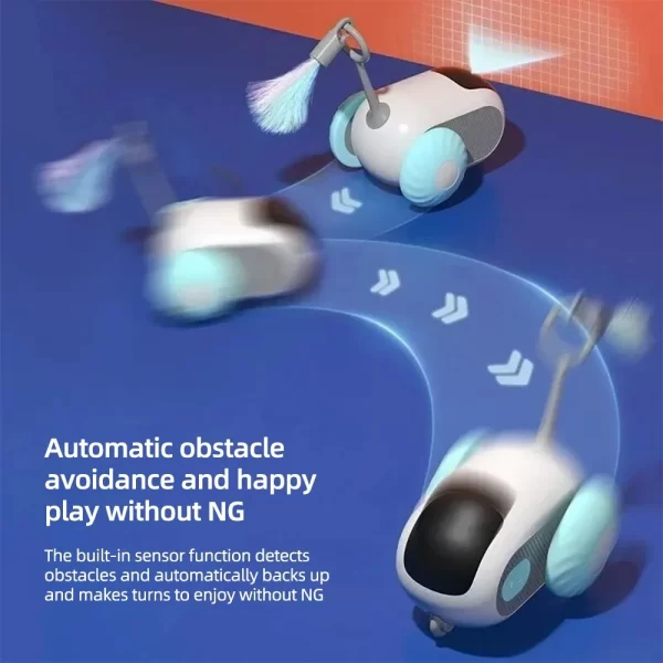 Smart Cat Toy Car Interactive Cat Toy Ball Automatic Rolling Remote Control Toy Car Indoor Cat Accessories Pet Kitten Supplies - Image 4