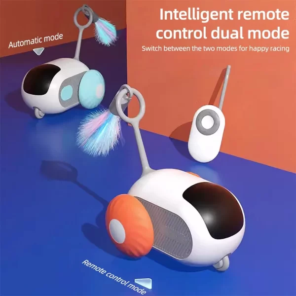 Smart Cat Toy Car Interactive Cat Toy Ball Automatic Rolling Remote Control Toy Car Indoor Cat Accessories Pet Kitten Supplies - Image 2
