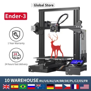 2025 3D Ender-3/Ender-3X Printer 32 Bits Mainboard Full Metal Resume Print With Print Size 220*220*250MM