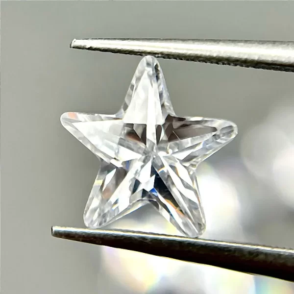 Star Shape 3x3~10x10mm AAAAA White color Loose Cubic Zirconia Stone beads for Nail accessories DIY - Image 5