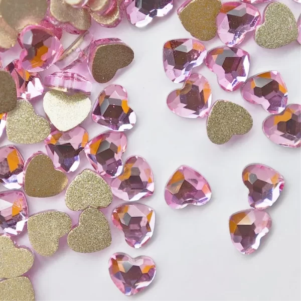 wholesale 3mm Mini Heart INS Hot Flat Back Nail Rhinestone Special Shaped Crystals Art Stones 3D Personalized Decoration - Image 5
