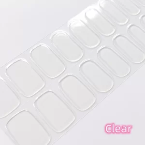 1PC Transparent Gel Polish Nail Sticker High Quality Use 100% Nail Sticker Accept Spot Nude Nail Decoration for Manicure Parts *
