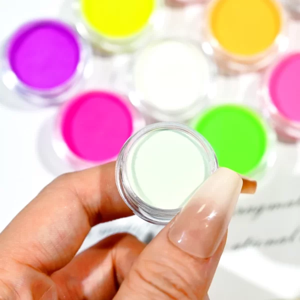 12pcs/Set Phosphor Luminous Powder Pigment Bright Luminescent Powder Glow In The Dark Colorful Glitters Gel Polish Decoration *# - Image 4