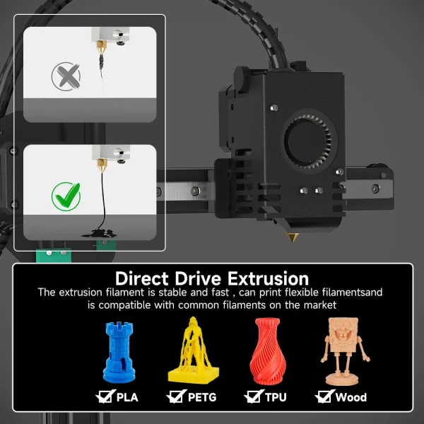 KINGROON KP3S 3D Printer High Precision Printing Upgraded DIY FDM 3d printer Kit Touch Screen KP3S Printing Size 180*180*180mm - Image 3