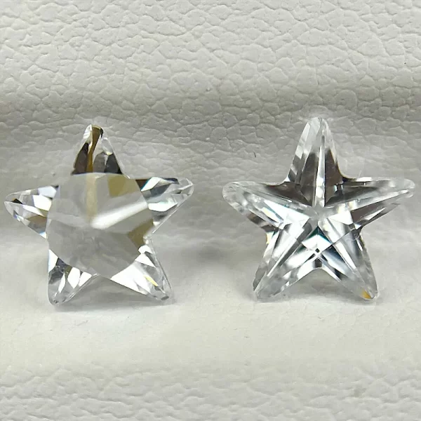 Star Shape 3x3~10x10mm AAAAA White color Loose Cubic Zirconia Stone beads for Nail accessories DIY - Image 4