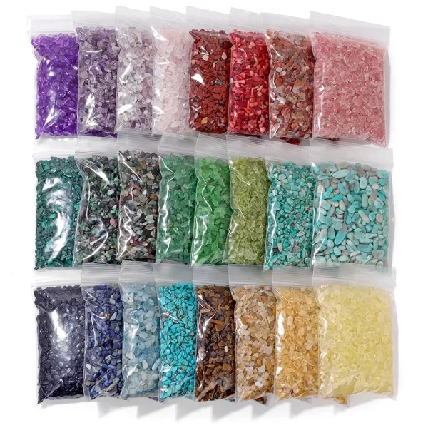 Natural Stones Gravel Crystals Chip Quartz Minerals Reiki Healing Tumbled Agate Specimen Gemstones Home Aquarium Decor DIY Craft - Image 2