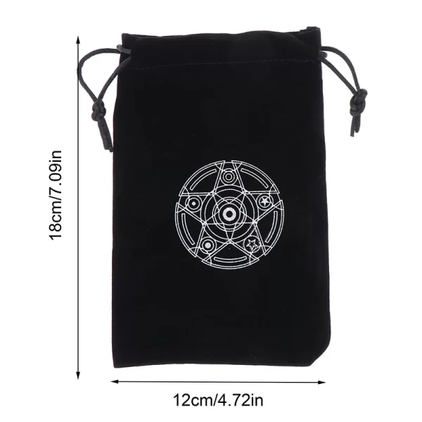 1Pc Velvet Tarots Oracle Cards Storage Bag Runes Constellation Witch Divination Accessories Jewelry Dice Drawstring Pouch - Image 6