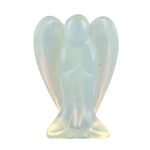 Opal Crystal Healing Stone - Natural Energy Charged Guardian Angel Figurine Gift
