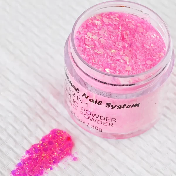 30g/Bottle Polychrome Chunky Acrylic Powder 1Oz 21 Colors Rainbow Mix Glitter Manicure Extension/Carving/Dipping Glitter Powder* - Image 6