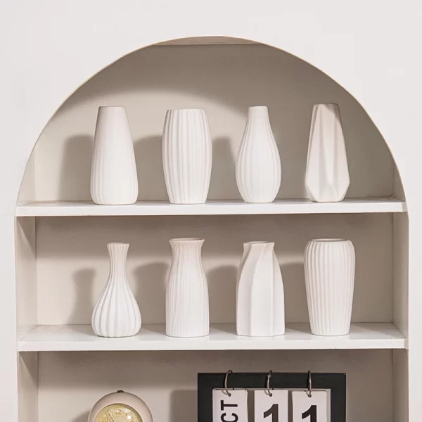 White Ceramic Vases Nordic Decorative Vasen Ornaments Home Living Room Decor Flower Arrangements Sketching Props Desktop Decor - Image 2