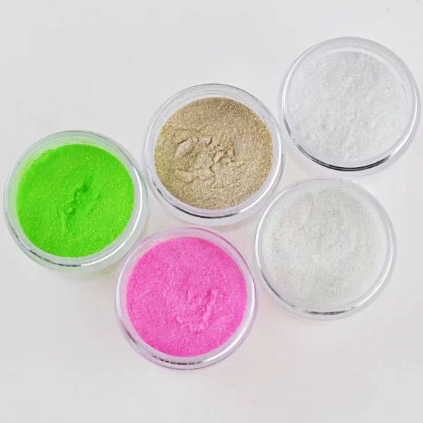 30g/Bottle Polychrome Chunky Acrylic Powder 1Oz 21 Colors Rainbow Mix Glitter Manicure Extension/Carving/Dipping Glitter Powder* - Image 4